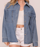 CHAMARRA SHIRT JACKET MEZCLILLA