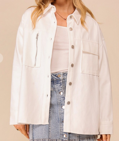 CHAMARRA SHIRT JACKET MEZCLILLA