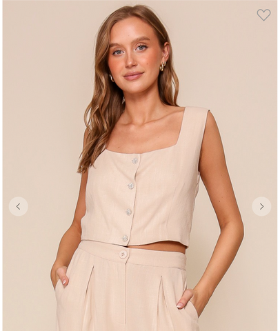 CHALECO BOTONES BRILLOS