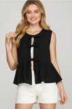 BLUSA LACED PEPLUM