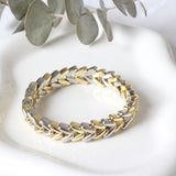 PULSERA V BICOLOR