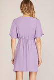 VESTIDO CORTO WRAP