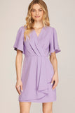 VESTIDO CORTO WRAP