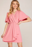 VESTIDO CORTO WRAP