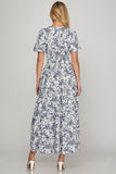 VESTIDO MAXI FLORES