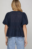 BLUSA CROCHET LACED