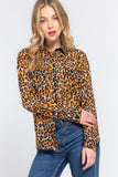 BLUSA ABOTONADA ANIMAL PRINT