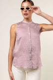 BLUSA ABOTONADA SIN MANGA
