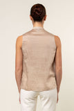 BLUSA ABOTONADA SIN MANGA