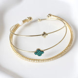 TRIPLE BRAZALETE FLOR