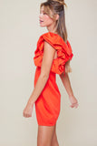 VESTIDO HOMBRO RUFFLED